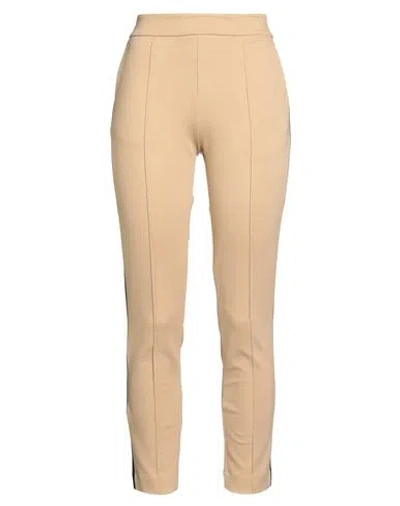 Deha Woman Pants Beige Size M Viscose, Polyamide, Elastic Fibres In Neutral
