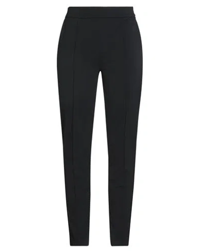 Deha Woman Pants Black Size L Viscose, Polyamide, Elastane