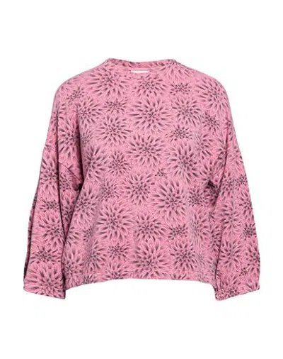 Deha Woman Sweatshirt Pink Size Xs Modal, Cotton, Elastane