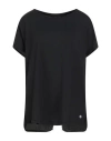 Deha Woman T-shirt Black Size L Cotton, Viscose In Black