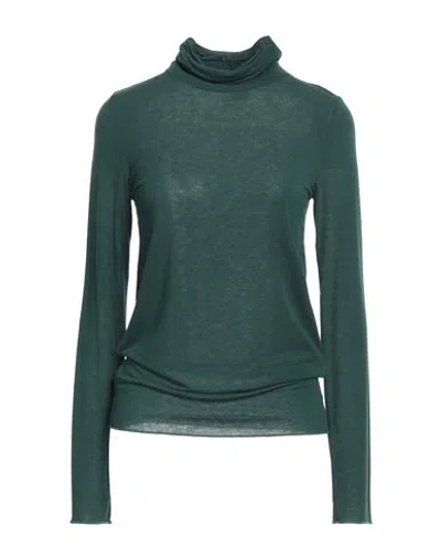 Deha Woman T-shirt Green Size L Viscose, Polyamide, Cashmere, Elastomultiester
