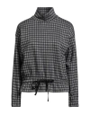 Deha Woman T-shirt Grey Size L Polyester, Cotton, Polyamide, Elastic Fibres In Gray