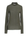 Deha Woman T-shirt Military Green Size L Viscose, Polyamide, Cashmere, Elastomultiester