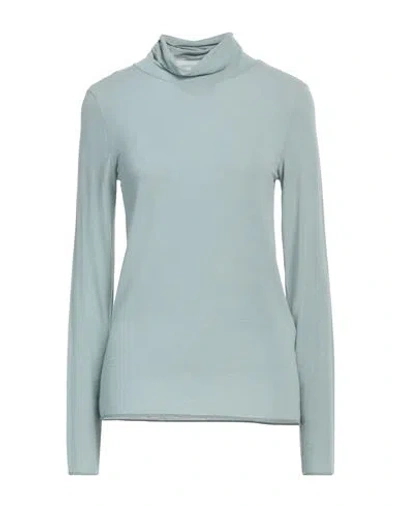 Deha Woman T-shirt Sage Green Size M Viscose, Polyamide, Cashmere, Elastomultiester