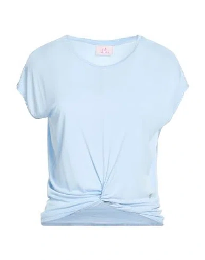 Deha Woman T-shirt Sky Blue Size S Ecovero Viscose