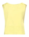 Deha Woman Top Yellow Size S Paper, Linen In Yellow