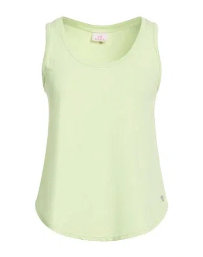 Deha Woman Tank Top Light Green Size S Cotton