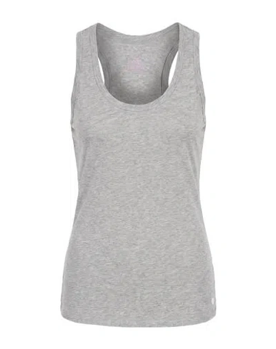 Deha Woman Tank Top Light Grey Size L Cotton, Elastane