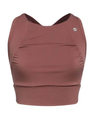 Deha Woman Top Light Brown Size Xs Polyamide, Elastane In Beige