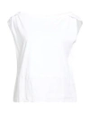 Deha Woman Top White Size S Paper, Linen