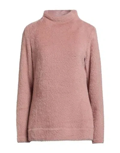 Deha Woman Turtleneck Antique Rose Size M Polyester, Polyamide In Pink