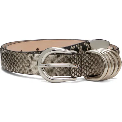Dehanche ベージュ Hollyhock Snake ベルト In Beige Snake Silver