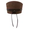 Dehanche Undone Corset Suede Belt In Brown
