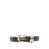 Dehanche Hollyhock Mixed-metal Buckle Belt In Black