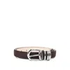 Dehanche Hollyhoc Suede Belt In Brown