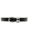 Dehanche Hollyhock Leather Belt In Black