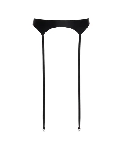 Dehanche Black Leather Laisse Belt