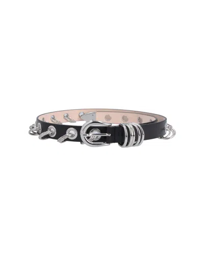 Dehanche Black Revenge Studded Leather Belt