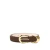 Dehanche Hollyhock Ring Buckle Belt In Brown