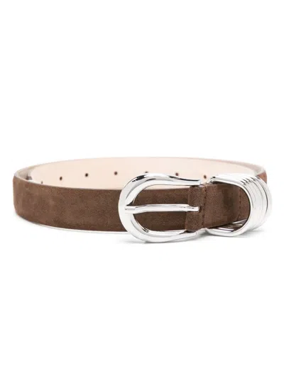 Dehanche Hollyhock Suede Belt In Brown