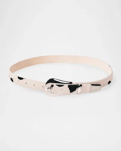 Dehanche Colette Dalmatian Calf Hair Belt