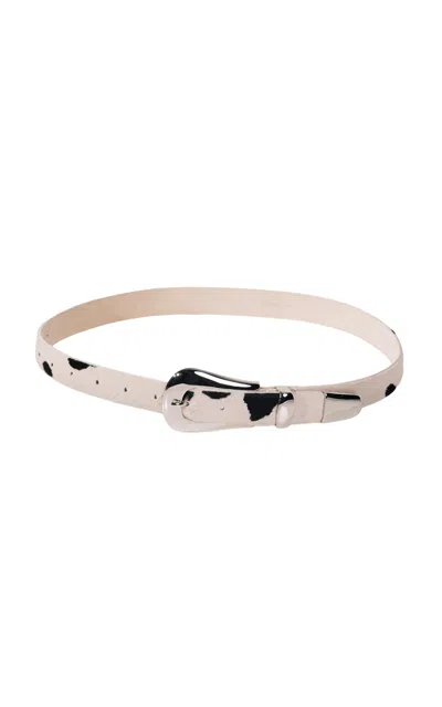 Dehanche Déhanche Colette Dalmatian Leather Belt In Animal