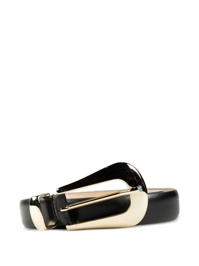 Dehanche Colette Leather Belt In Black