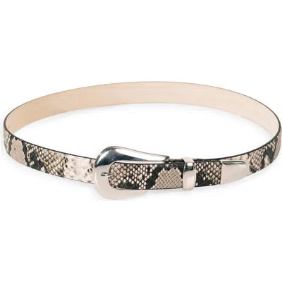Dehanche Déhanche Colette Snake Embossed Leather Belt In Gray