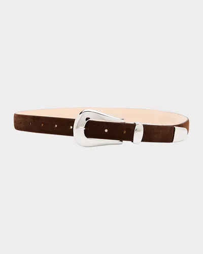 Dehanche Colette Suede Belt In Brown