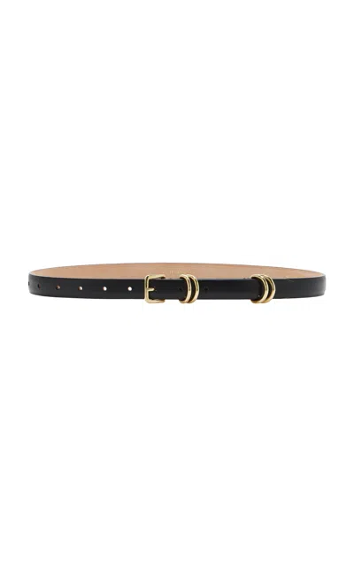 Dehanche Constance Leather Belt In Black
