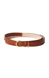 Dehanche Despina Leather Wrap Belt In Brown