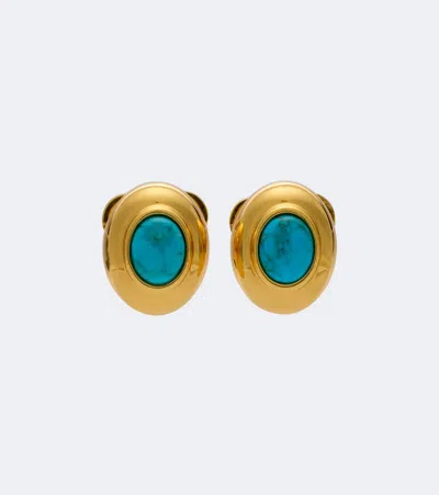 Dehanche Déhanche Embellished Stud Earrings In Gold