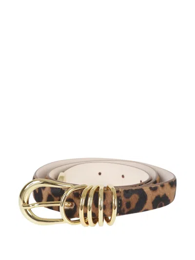 Dehanche Holly Leopard-print Belt In Brown