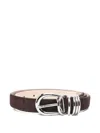 Dehanche Hollyhoc Suede Belt In Brown