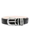 Dehanche Hollyhock Belt In Black Python