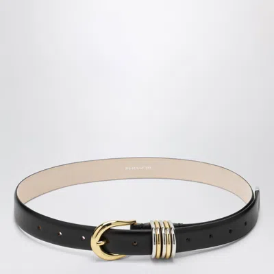 Dehanche Déhanche Hollyhock Belt Black/gold/silver In Leather