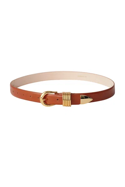 Dehanche Hollyhock Belt In Terre & Gold