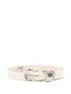 Dehanche Hollyhock Suede Belt In White