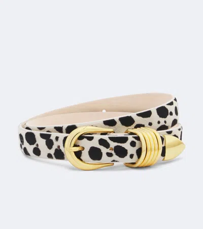 Dehanche Déhanche Hollyhock Calf Hair Belt In Black