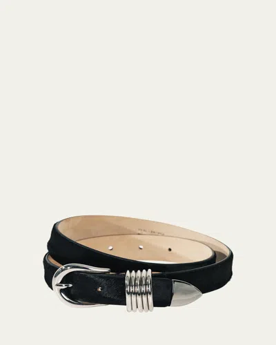 Dehanche Hollyhock Cavallino Leather Belt