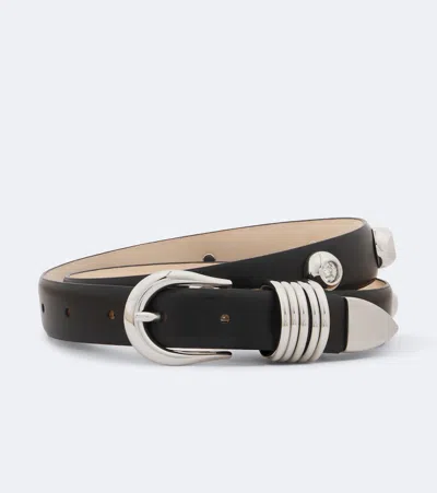 Dehanche Déhanche Hollyhock Embellished Leather Belt In Black