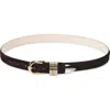 Dehanche Déhanche Hollyhock Genuine Calf Hair Belt In Brown