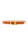 Dehanche Hollyhock Leather Belt In Brown