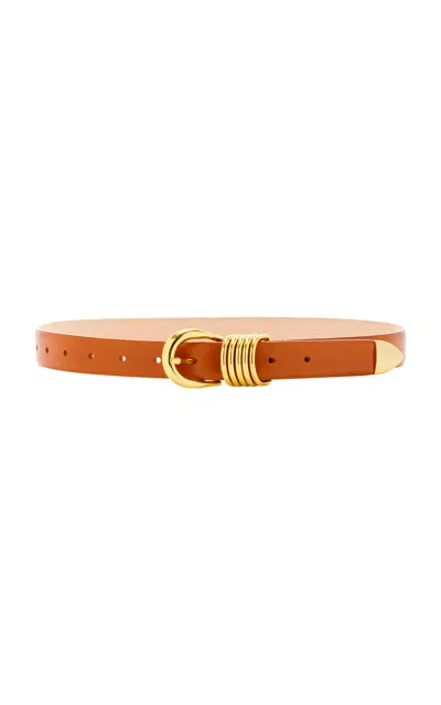 Dehanche Hollyhock Leather Belt In Brown