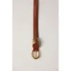 Dehanche Déhanche Hollyhock Leather Belt In Camel Cavallino/gold