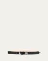 Dehanche Hollyhock Belt In Ivory Silver