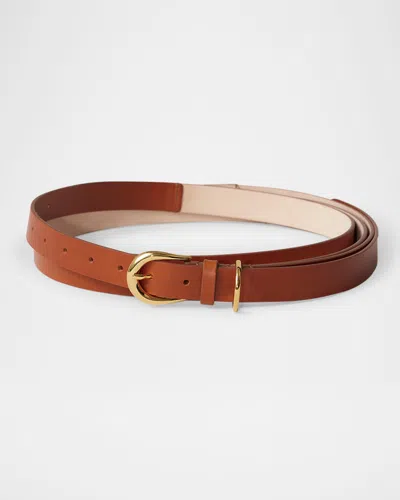 Dehanche Hollyhock Medium Leather Belt In Black Silver