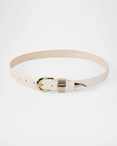 DEHANCHE HOLLYHOCK MIX METAL LEATHER BELT