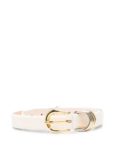 Dehanche Hollyhock Mix Two-tone Buckle Belt In Neutral