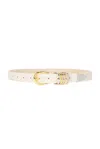 Dehanche Hollyhock Mixed Metal Belt In Ivory  Silver  & Gold